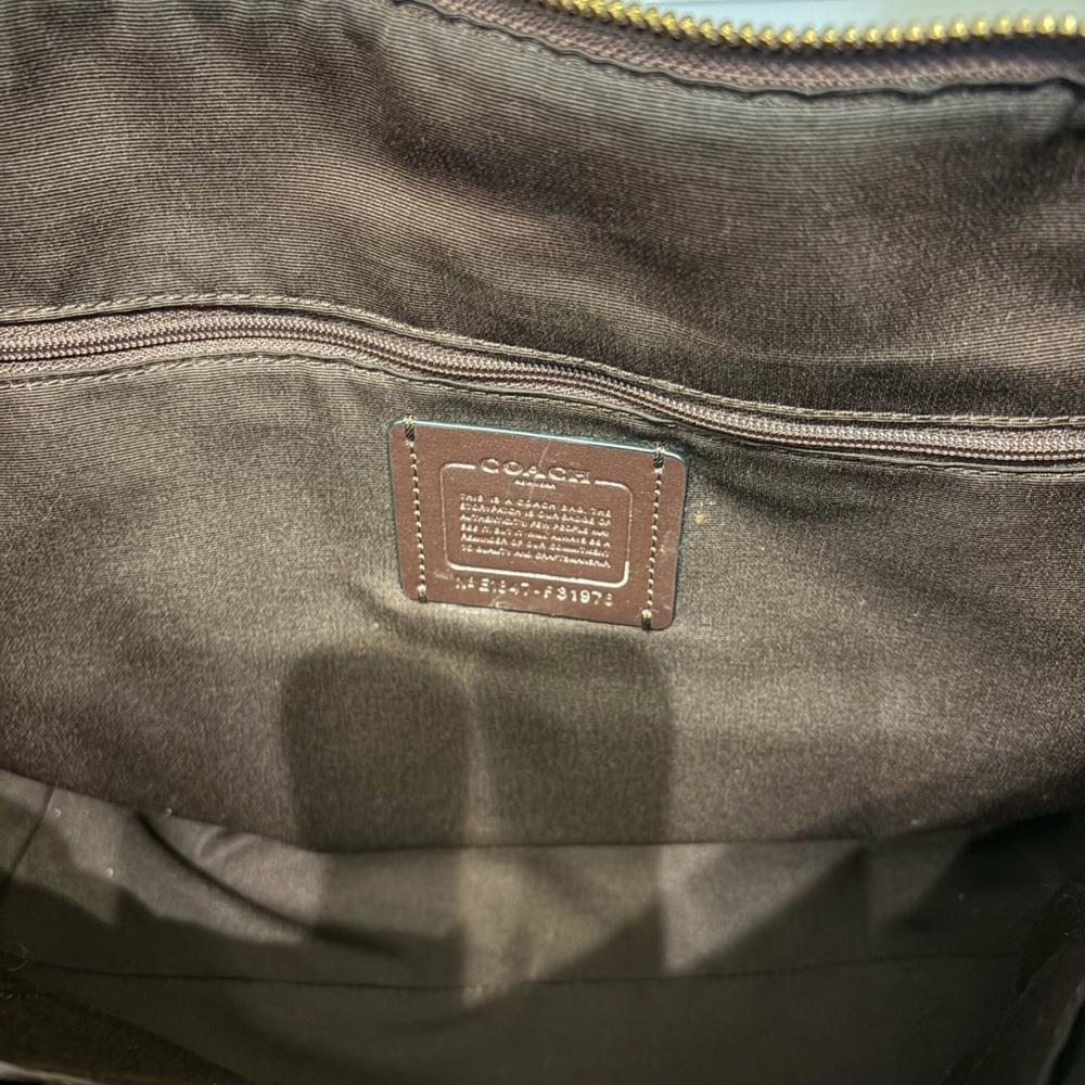 Coach Ava Tote in Signature Canvas – Khaki / Saddle (F58318) - Picture 7 of 11